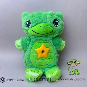 چراغ خواب عروسکی با افکت نوری رنگ سبز green dino