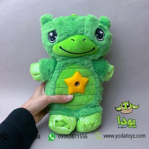 چراغ خواب عروسکی با افکت نوری رنگ سبز green dino