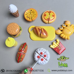 اسباب بازی ست فست فود 13 قطعه برند FUNNY DIY