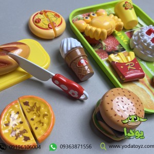 اسباب بازی ست فست فود 13 قطعه برند FUNNY DIY