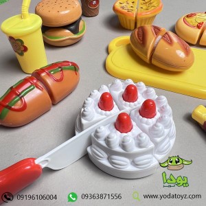 اسباب بازی ست فست فود 13 قطعه برند FUNNY DIY
