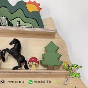 اسباب بازی چوبی مدل درخت پازلی