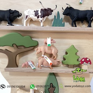 اسباب بازی چوبی مدل درخت پازلی