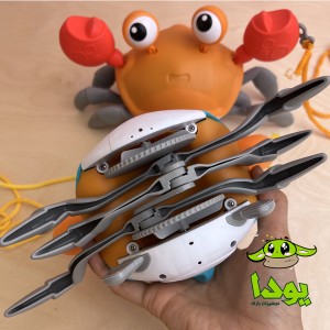 اسباب بازی خرچنگ کوکی با قابلیت کشیدن طناب 1663- rampant crab
