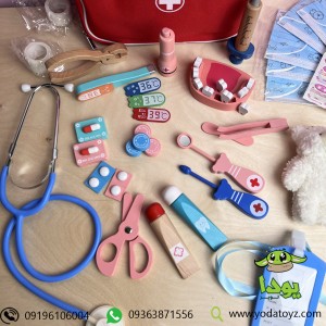 اسباب بازی دندانپزشکی چوبی کودک با کیف 913