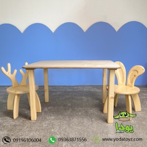 صندلی چوبی کودک مدل گوزن