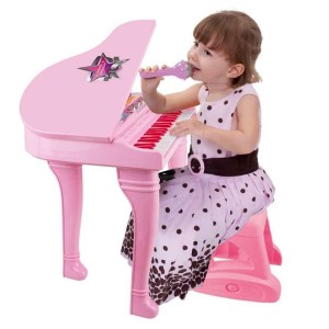 اسباب بازی پیانو صورتی با میکروفن برند وین فان - Winfun Symphonic Grand Piano