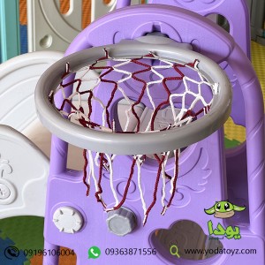 سرسره خانگی کودک مدل هپی بنفش