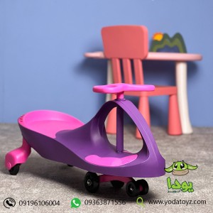 سه چرخه لوپ کار چرخ ژله ای ساده ایرانی  LOOPCAR رنگ بنفش با نشیمن صورتی