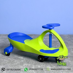 لوپ کار چرخ ژله ای ساده ایرانی  LOOPCAR رنگ سبز با نشیمن آبی