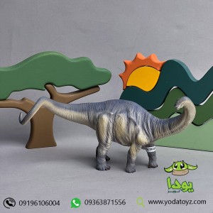 فیگور دایناسور برونتاساروس  برند موجو - Brontosaurus Deluxe Mojo Fun 387384
