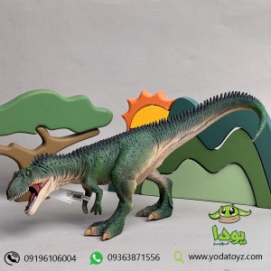 فیگور دایناسور تی رکس در حال شکار برند موجو کد 387293 - Green T-Rex Hunting