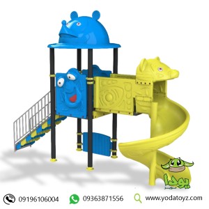 مجموعه فضای باز سرسره پیچ دارکد PS1109