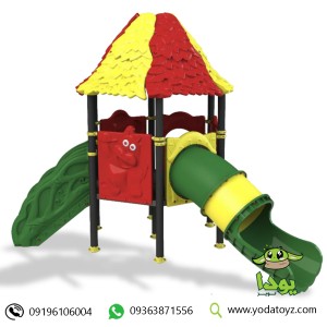 سرسره فضای باز پیچ دار و سرسره تونلی کد PS1112