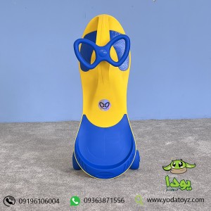 لوپ کار چرخ ژله ای ساده  رنگ زرد با نشیمن آبی  LOOPCAR