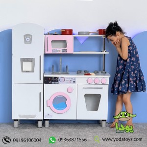آشپزخانه چوبی کودک مدل کیدز ساده