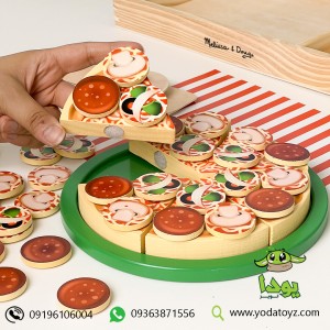 اسباب بازی پیتزا سازی چوبی 36 تکه وارداتی برند melissa and doug