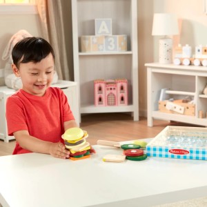 اسباب بازی ساندویچ سازی چوبی 17 تکه وارداتی برند melissa and doug