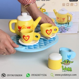 اسباب بازی ست چای خوری چوبی کودک وارداتی 1432