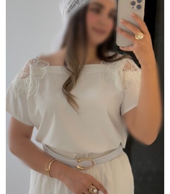 تاپ مجلسی زنانه مدل گلی