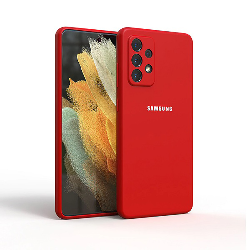 کاور مدل سیلیکونی ( داخل مخمل ) مناسب برای گوشی موبایل سامسونگ Galaxy A52 5G / A52 4G / A52S