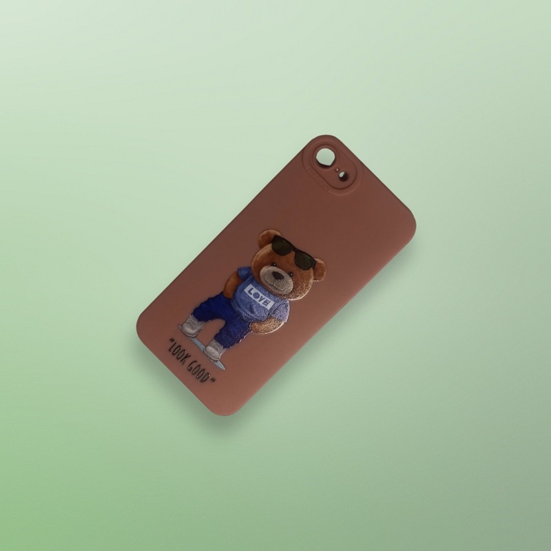 کاور مدل سیلیکونی طرحدار ( داخل مخمل ) مناسب برای گوشی موبایل اپل Iphone 7 / Iphone 8 / iphone SE 2020