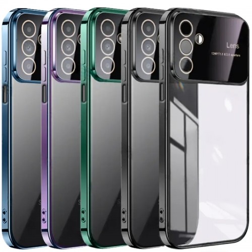 کاور مدل الکترو لنز شفاف مناسب برای گوشی موبایل سامسونگ Galaxy A34 با بهترین کیفیت و بهترین قیمت