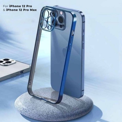 کاور مدل شفاف دور رنگی مناسب برای گوشی موبایل اپل Iphone 13 Pro Max