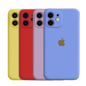 کاور مدل سیلیکونی محافظ لنزدار ( داخل مخمل ) مناسب برای گوشی موبایل اپل Iphone 12