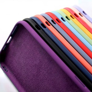 کاور مدل سیلیکونی ( داخل مخمل ) مناسب برای گوشی موبایل اپل Iphone 6 Plus
