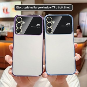 کاور مدل الکترو لنز شفاف مناسب برای گوشی موبایل سامسونگ Galaxy A05S