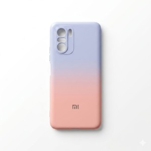 کاور موبایل شیائومی MI 10T Pro / MI 10T مدل سیلیکونی دو رنگ ( داخل مخمل ) - کد 103