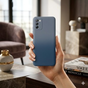 کاور موبایل سامسونگ Galaxy A03S / M02S / A02S مدل سیلیکونی دو رنگ ( داخل مخمل ) - کد 102