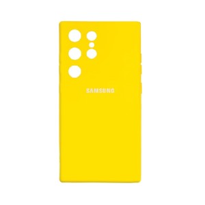 کاور مدل سیلیکونی ( داخل مخمل ) مناسب برای گوشی موبایل سامسونگ زرد Note 20 Ultra