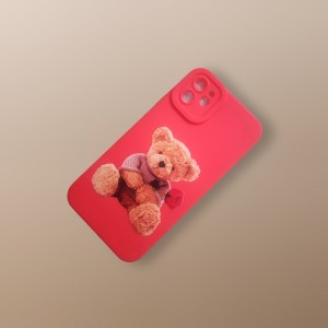 کاور مدل سیلیکونی طرحدار ( داخل مخمل ) مناسب برای گوشی موبایل اپل Iphone 11