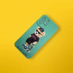 کاور مدل سیلیکونی طرحدار ( داخل مخمل ) مناسب برای گوشی موبایل اپل Iphone 12 Pro Max