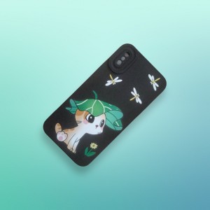 کاور مدل سیلیکونی طرحدار ( داخل مخمل ) مناسب برای گوشی موبایل اپل Iphone XS / Iphone X