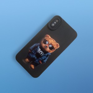 کاور مدل سیلیکونی طرحدار ( داخل مخمل ) مناسب برای گوشی موبایل اپل Iphone XS / Iphone X