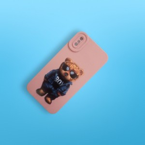 کاور مدل سیلیکونی طرحدار ( داخل مخمل ) مناسب برای گوشی موبایل اپل Iphone XS / Iphone X