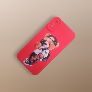 کاور مدل سیلیکونی طرحدار ( داخل مخمل ) مناسب برای گوشی موبایل اپل Iphone XS / Iphone X