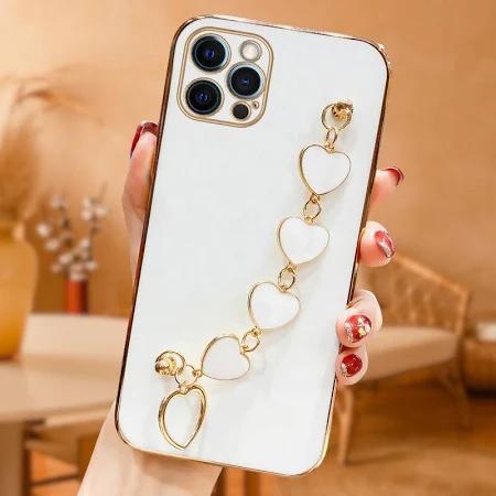 قیمت قاب تیک لایف مدل MyCase آویز دار قلبی مناسب برای گوشی موبایل اپل Iphone 13 Pro رنگ سفید با بهترین کیفیت و بهترین قیمت