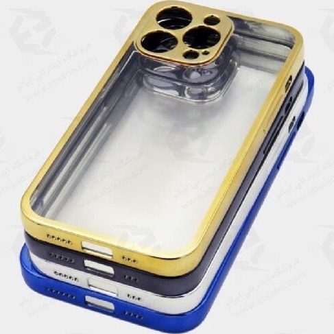 کاور مدل شفاف دور رنگی مناسب برای گوشی موبایل اپل Iphone 13 Pro
