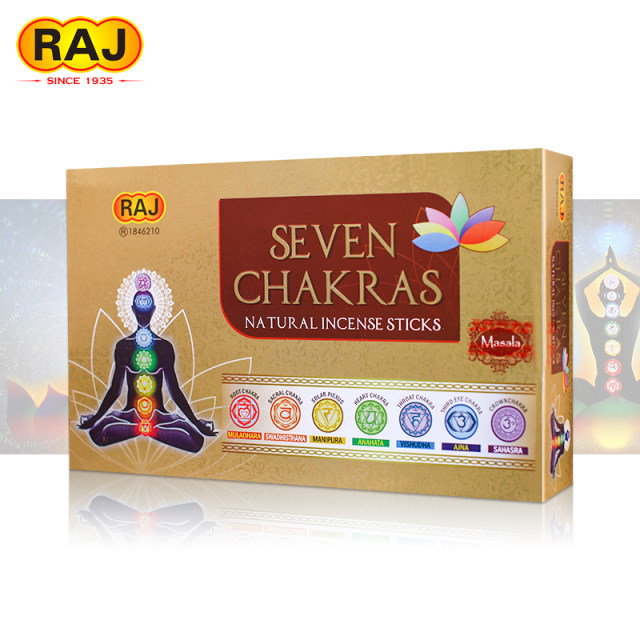 عود دست ساز  هفت چاکرا seven chakras(هفت بسته عود)