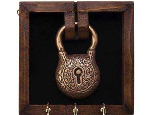 جاکلیدی دیواری طرح قفل دایره ای
