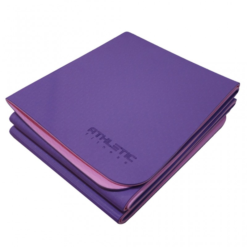 زیرانداز یوگا اتلتیک مدل تی پی ای تاشو FOLDABLE TPE-6 ضخامت 6 میلی متر