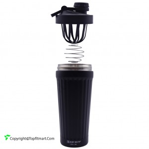 Sport plus stainless gym shaker brindled