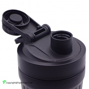 شیکر بدنسازی اسپرت پلاس مدل فلزی SPORT PLUS BRINDLED حجم 0.7 لیتر