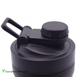 شیکر بدنسازی اسپرت پلاس مدل فلزی SPORT PLUS BRINDLED حجم 0.7 لیتر
