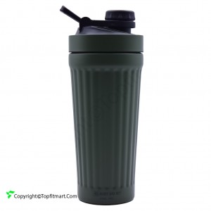 شیکر بدنسازی اسپرت پلاس مدل فلزی SPORT PLUS BRINDLED حجم 0.7 لیتر