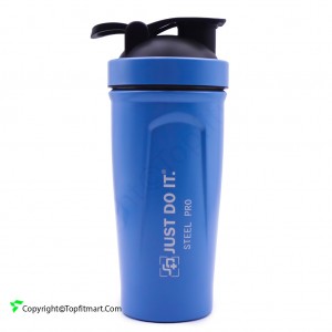 شیکر بدنسازی فلزی اسپرت پلاس مدل استیل SPORT PLUS PASTILLE حجم 0.7 لیتر